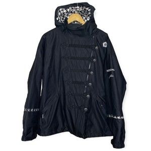 SESSIONS Snowboard TD Battle Jacket Black Womens RECCO Waterproof Large